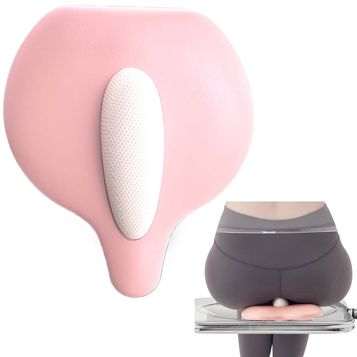 Hip and Inner Thigh Trainer Compact Home Fitness Tool - Pink - view 5