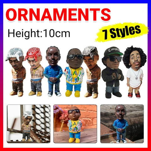 Hip Hop Figurine in Hand-Painted Resin - Style E - view 2