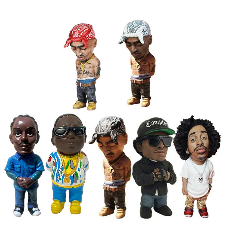Hip Hop Figurine in Hand-Painted Resin - Style G - view 3