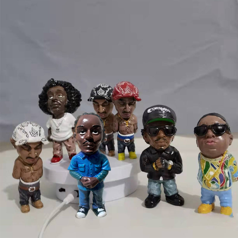 Hip Hop Figurine in Hand-Painted Resin - Style G - view 4
