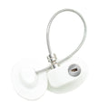 Hole-Free Child Safety Cable Lock for Fridge, Cabinet and Window - White