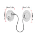 Hole-Free Child Safety Cable Lock for Fridge, Cabinet and Window - White - view 4
