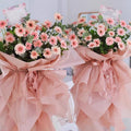 Hole Mesh Floral Wrapping Paper, 5 Rolls - Orange - view 5