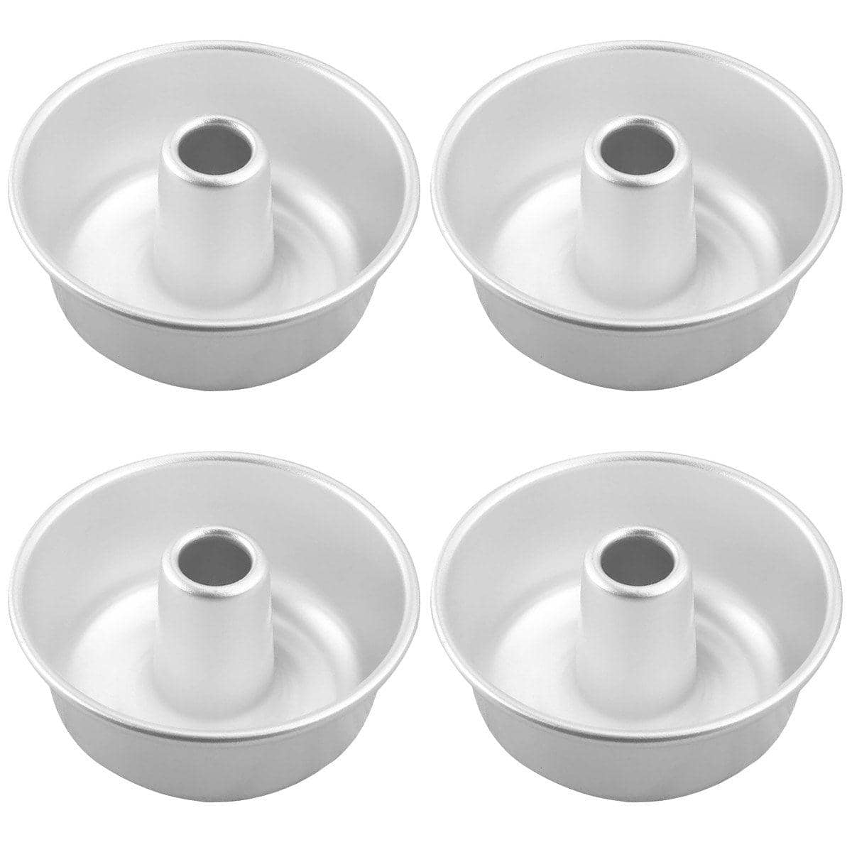 Hollow Cake Mould Set, Round Non-Stick 4 Inch (12.4cm), Pack of 4 - view 2