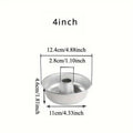 Hollow Cake Mould Set, Round Non-Stick 4 Inch (12.4cm), Pack of 4 - view 3