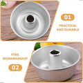 Hollow Cake Mould Set, Round Non-Stick 4 Inch (12.4cm), Pack of 4 - view 4