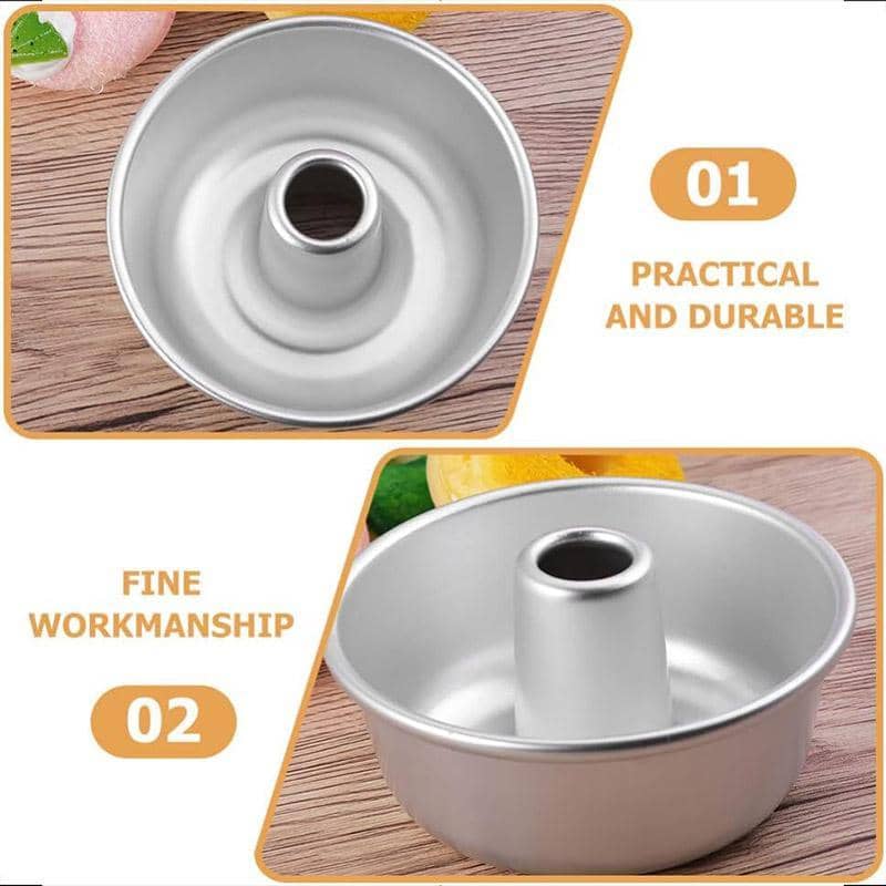 Hollow Cake Mould Set, Round Non-Stick 4 Inch (12.4cm), Pack of 4 - view 4