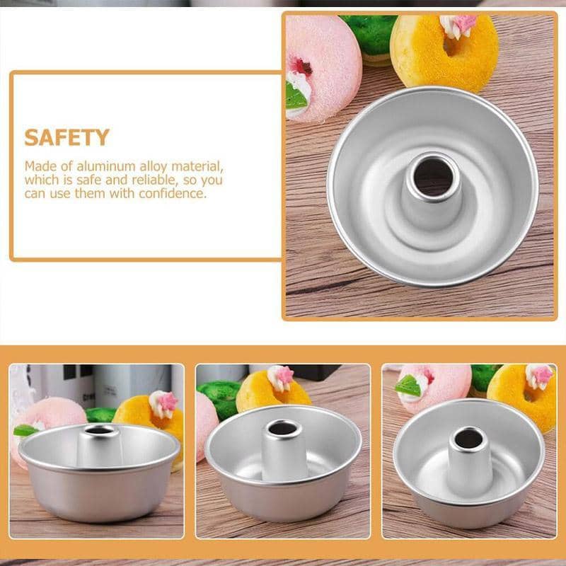 Hollow Cake Mould Set, Round Non-Stick 4 Inch (12.4cm), Pack of 4 - view 5
