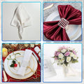 Hollow Curved Stripe Metal Napkin Rings - Gold, Pack of 10 - view 5