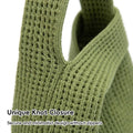 Hollow Knit Knot Wrist Handbag, Pack of 5 - Green - view 5