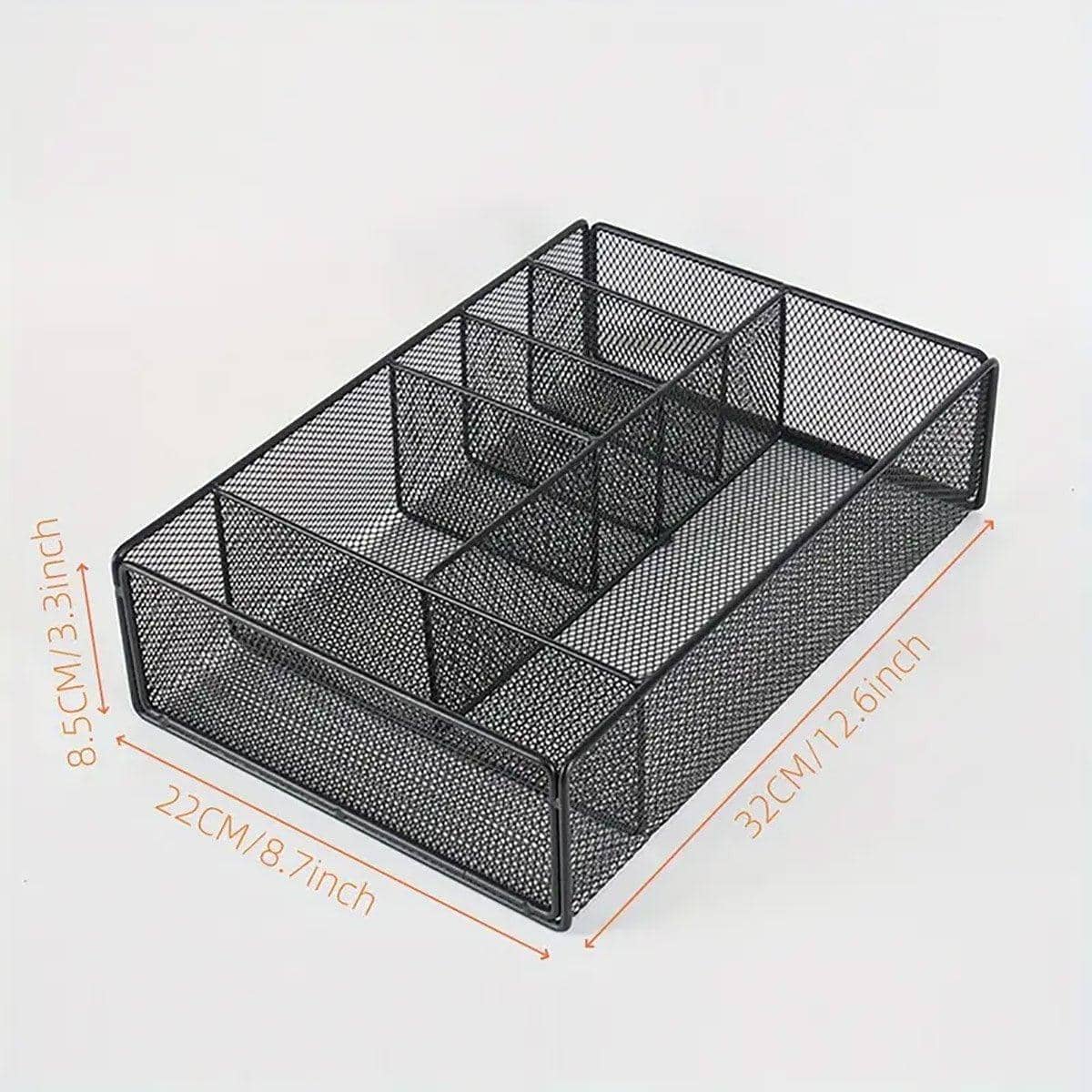 Hollow Metal Mesh Pen Holder Desktop Organiser - view 3