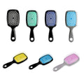 Hollow Vented Detangling Hair Brush - Black and Yellow - view 3