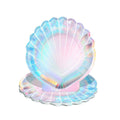 Holographic Shell Paper Plates for Parties, Pack of 100 (18cm) - view 2