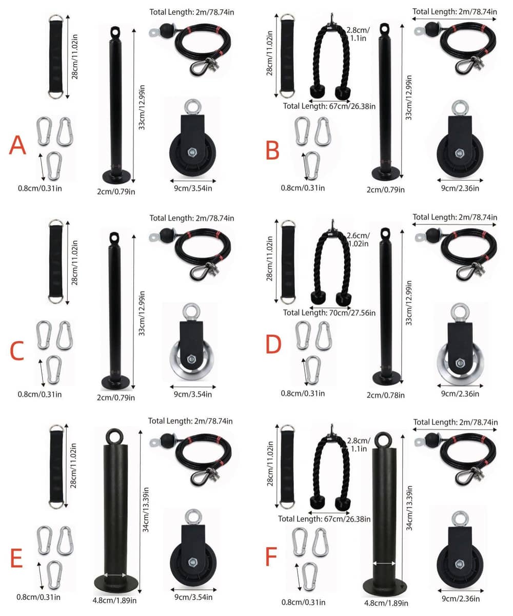 Home Gym Tricep Pull Down Training Set - Set 1 - view 4
