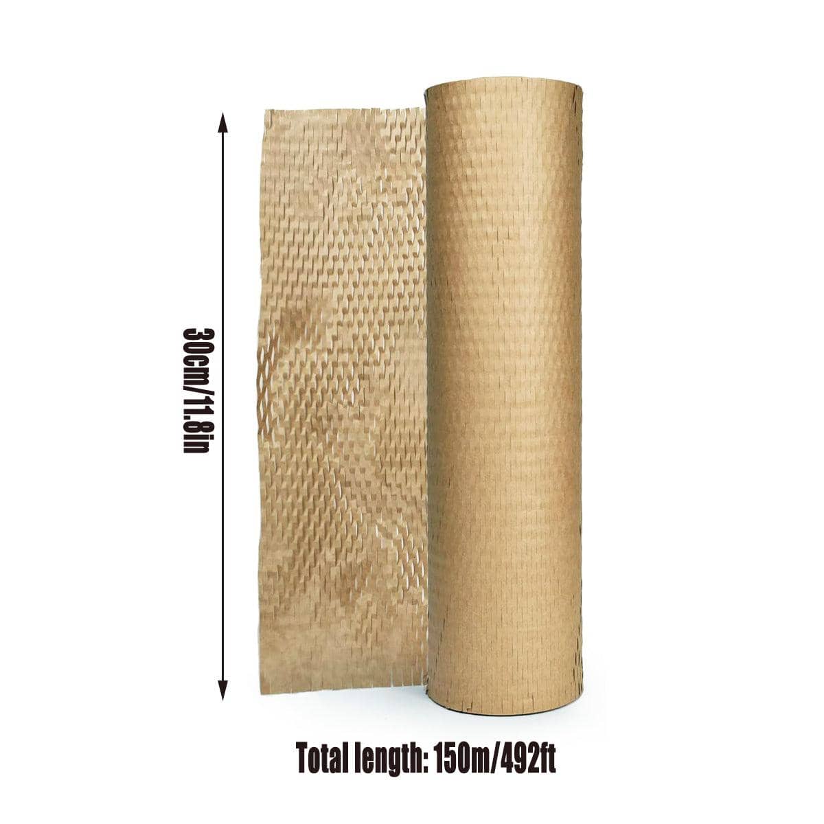 Honeycomb Kraft Paper Roll Shockproof Packaging Wrap, 30 cm x 150 m - view 3