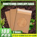 Honeycomb Kraft Paper Wrap Bags, Pack of 100 - 17 x 22.5 cm Plus 4.5 cm - view 2