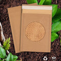 Honeycomb Kraft Paper Wrap Bags, Pack of 100 - 17 x 22.5 cm Plus 4.5 cm - view 4