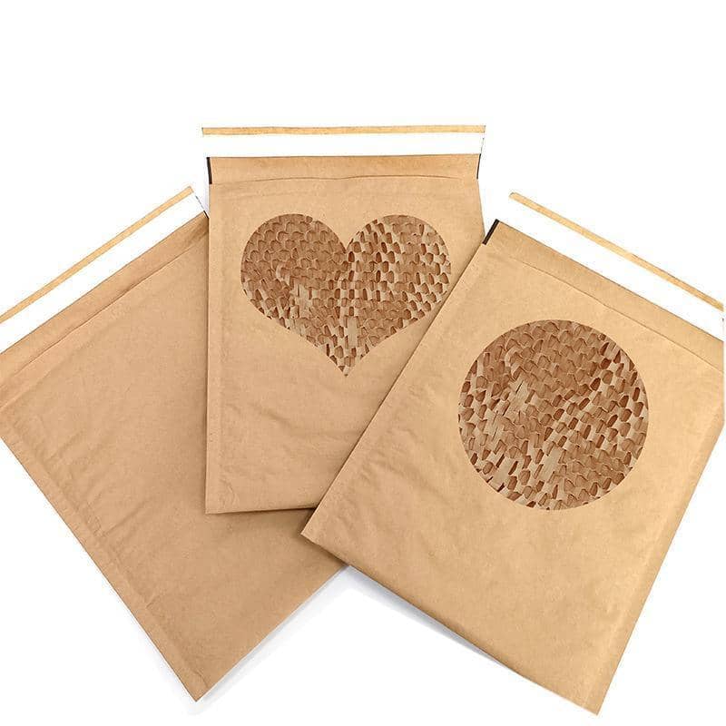 Honeycomb Kraft Paper Wrap Bags, Pack of 100 - 17 x 22.5 cm Plus 4.5 cm - view 5
