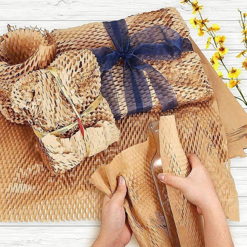 Honeycomb Kraft Paper Wrap Roll - 30 cm x 100 m - view 5