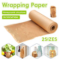 Honeycomb Kraft Paper Wrap Roll Brown Packaging Cushioning - 50 cm x 50 m - view 2