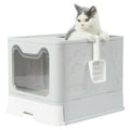 Hooded Cat Litter Box with Drawer and Scoop, Large 51 x 41 x 38 cm - view 4