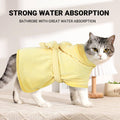 Hooded Microfibre Dog and Cat Bath Robe - Pink, Medium (Chest 56 cm, Back 38 cm) - view 5