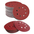 Hook and Loop Sanding Discs 125mm (5 Inch, 12.5cm), 8 Hole, Pack of 125 - 100 Grit