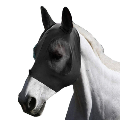 Horse Fly Mask with UV Protection - Black