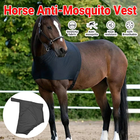 Horse Fly Vest, Black - One Size