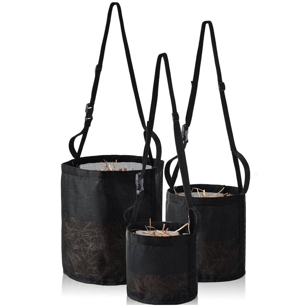 Horse Hay Feeding Bag Slow Feed Hay Storage for Horses - Size S (Small, 16.5 cm Diameter, 20 cm High) - view 3