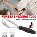 Horse Sweat Scraper Serrated Grooming Tool for Cleaning and Shedding