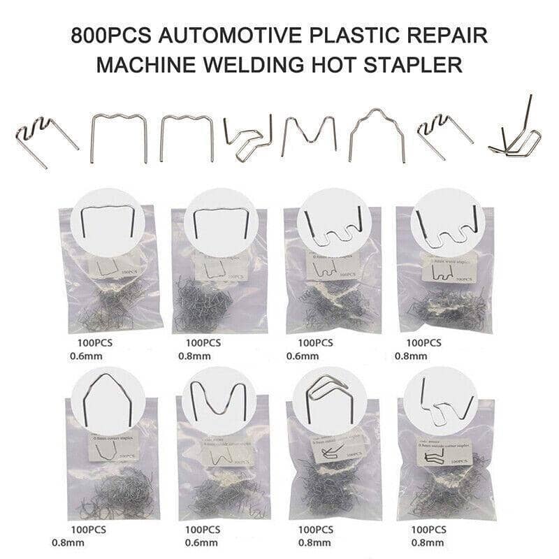 Hot Stapler Staples for Plastic Welder and Car Bumper Repair, Pack of 800 - view 4