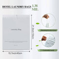 Hotel and Guesthouse Disposable Laundry Bags with Drawstring, Pack of 50 - view 3