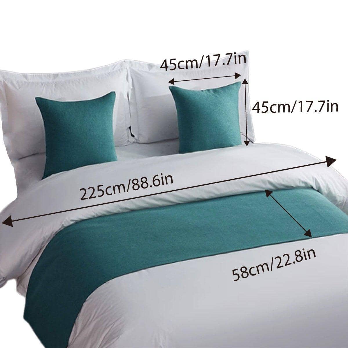 Hotel Bed End Towel 58x165cm - Grey - view 4