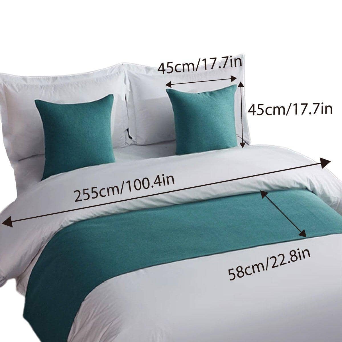 Hotel Bed End Towel 58x165cm - Grey - view 5
