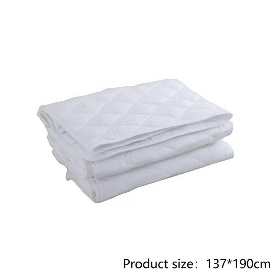 Hotel Mattress Comfort Pad - Double (137 x 190cm), Brushed Fabric