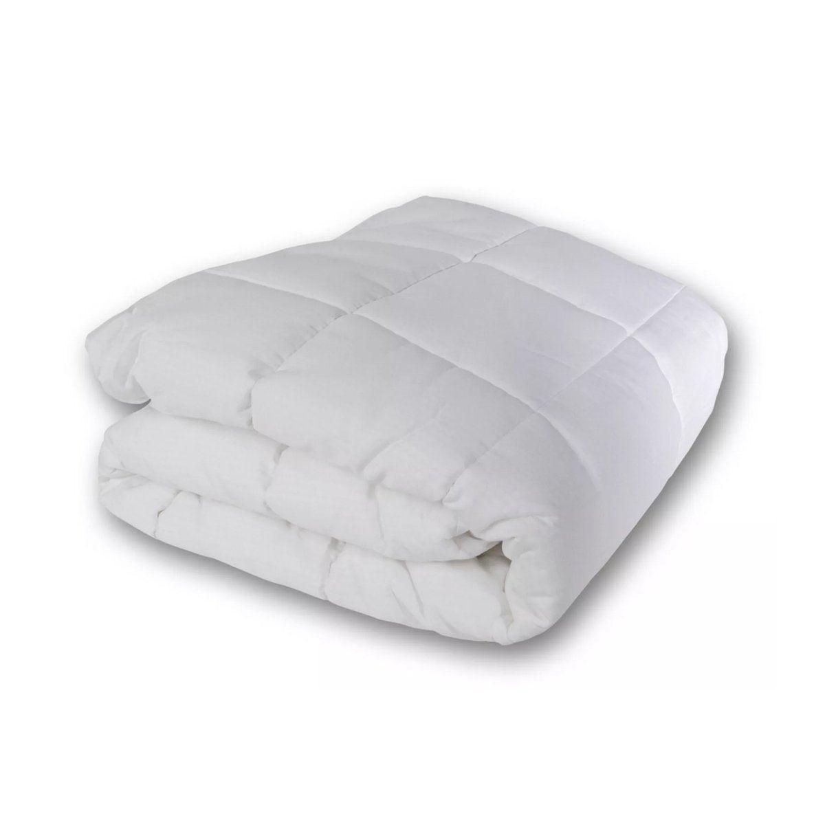 Hotel Mattress Topper Pad - Double (137 x 190cm), Brushed Fabric