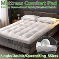 Hotel Mattress Topper Pad - Double (137 x 190cm), Brushed Fabric - view 2