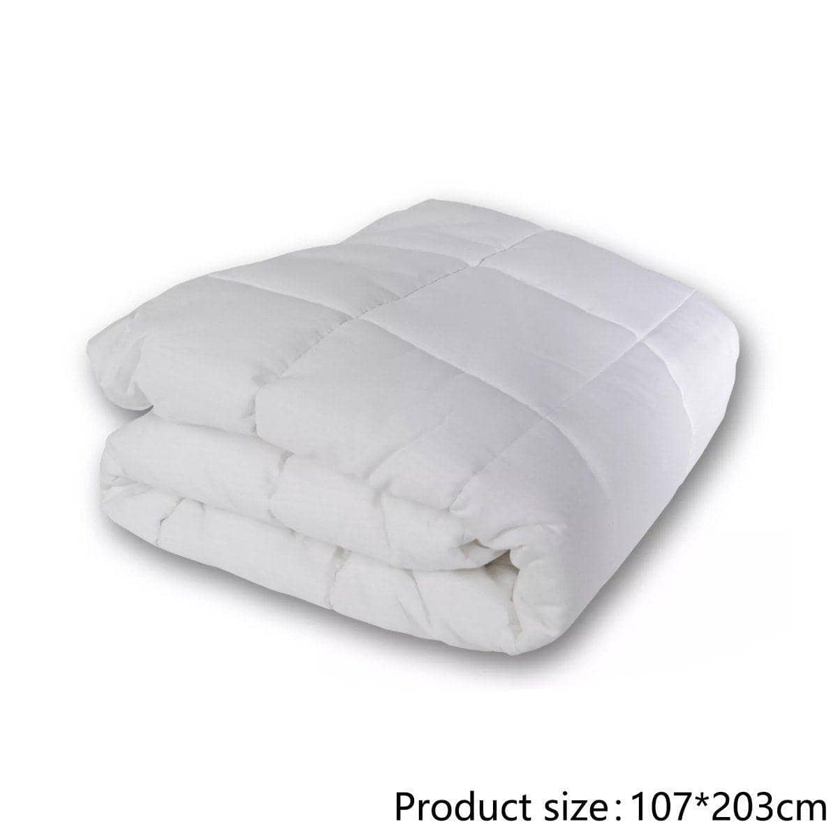 Hotel Mattress Topper Pad - King Single (107 x 203cm), Cotton Down Fabric