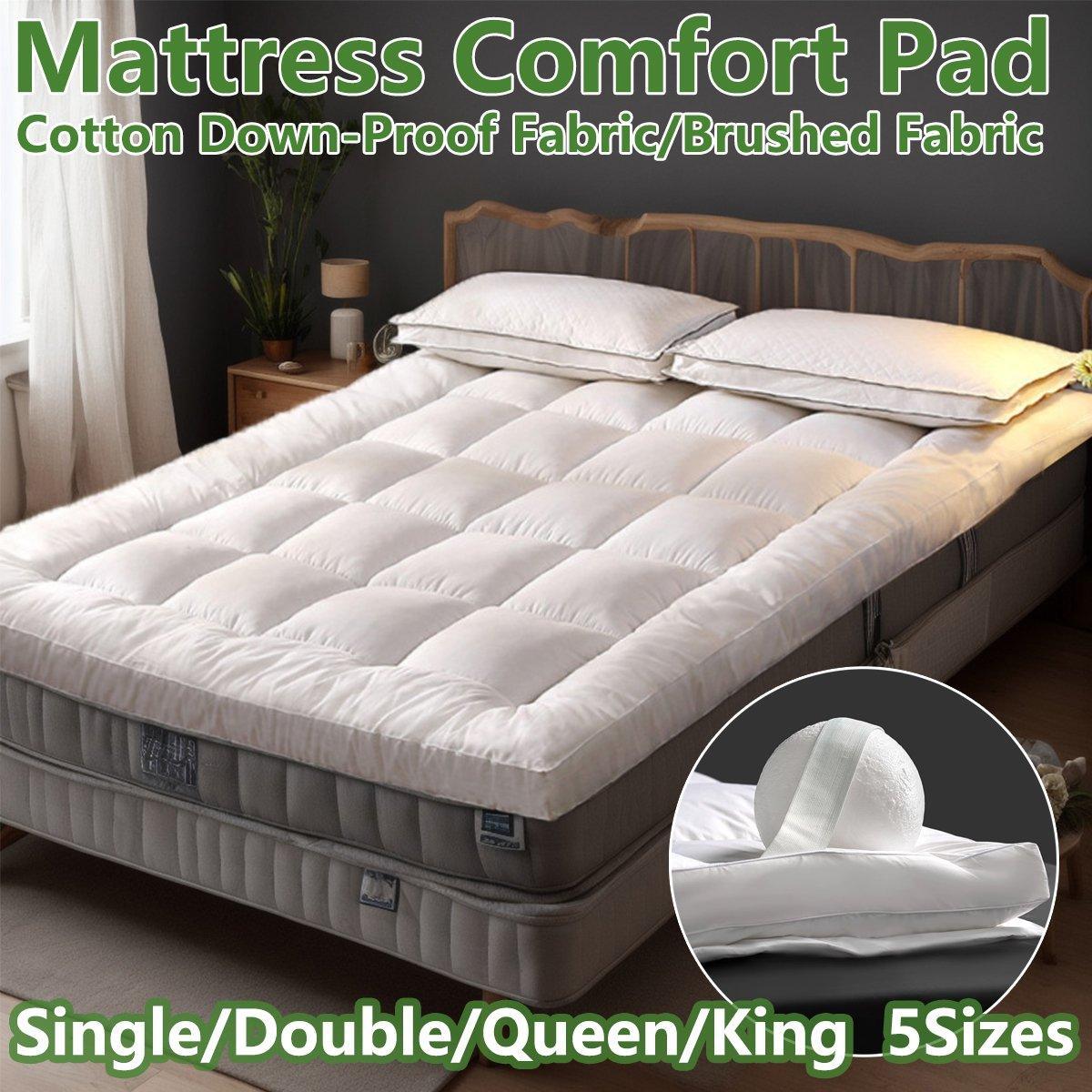 Hotel Mattress Topper Pad - Single (91 x 190cm), Brushed Fabric - view 2
