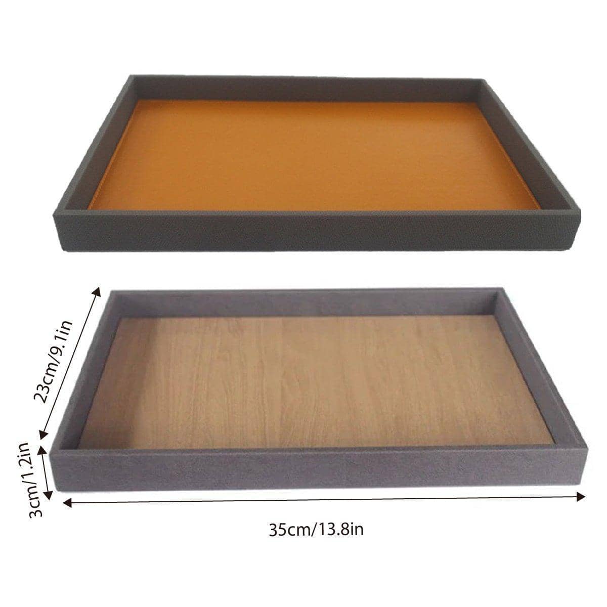Hotel Room Sundry Storage Tray - Orange, 35 x 23 x 3 cm - view 4