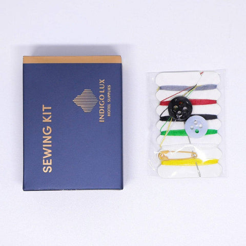 Hotel Sewing Kit Travel Emergency Sewing Set, 50 Pack - Navy Blue Box