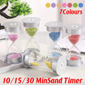 Hourglass Sand Timer 10 Minute, Anti-Fall Classroom Timer - Light Green - view 3