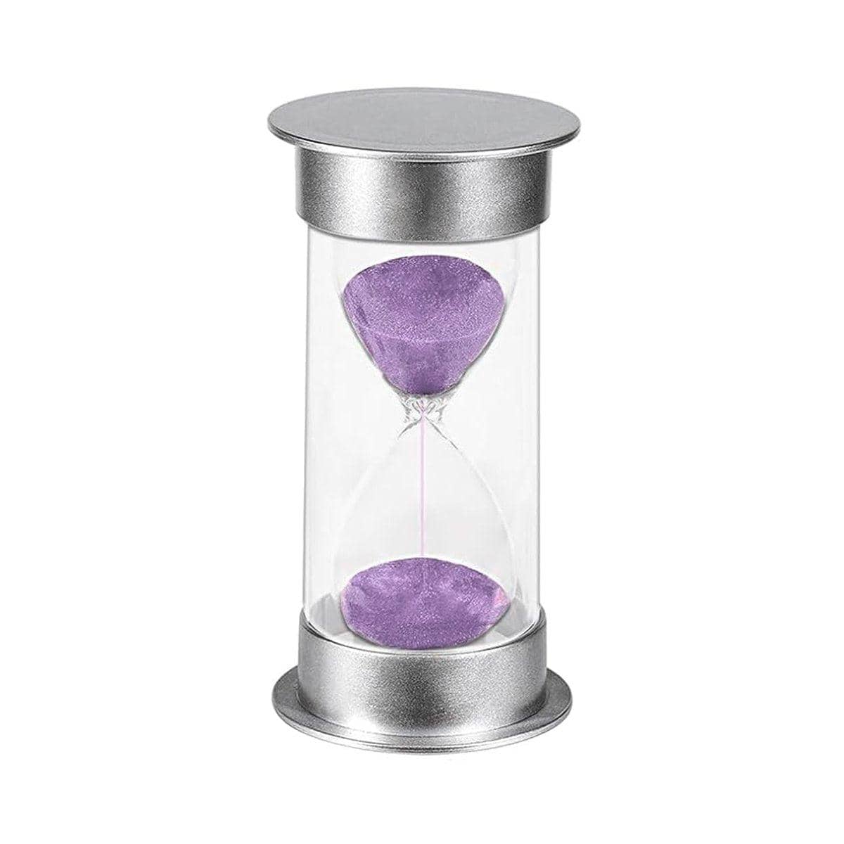 Hourglass Sand Timer 15 Minute, Anti-Fall Classroom Timer - Purple - view 2