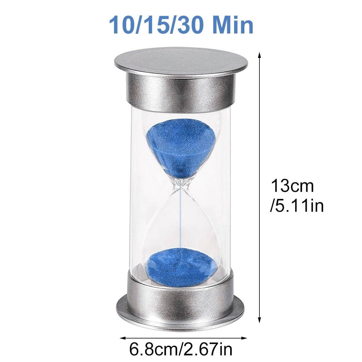 Hourglass Sand Timer 15 Minute, Anti-Fall Classroom Timer - Purple - view 5