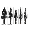 HSS Step Drill Bit Set for Metal, Wood and Plastic - Pack of 5 - view 4
