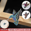 Hummingbird Brooch, Retro Silver Tone - Multicolour - view 2