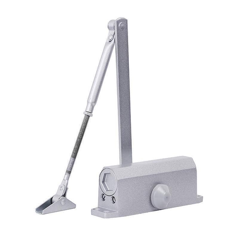 Hydraulic Door Closer for 45 to 65 kg Doors - Silver Aluminium - view 2