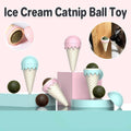 Ice Cream Cone Catnip Toy for Cats - Mint Green - view 2