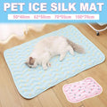 Ice Silk Pet Cooling Mat - Pink Peach Print, Medium (62 x 50 cm) - view 2